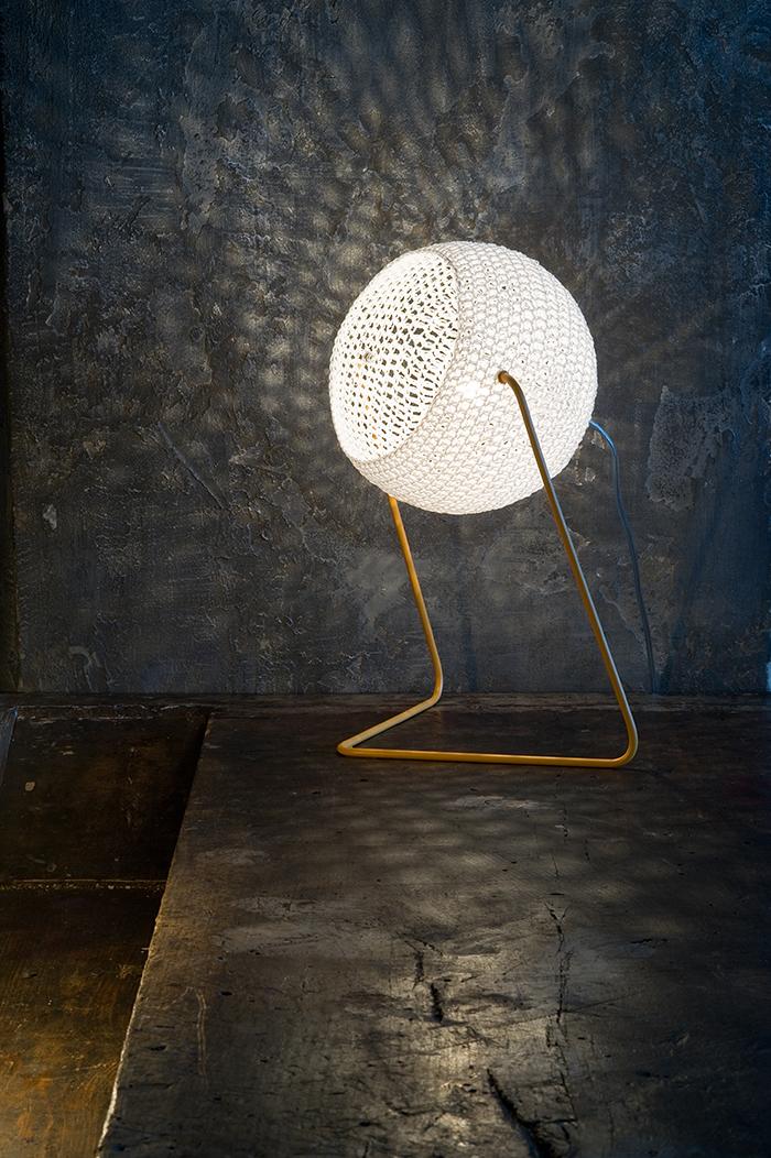 Table Lamp Trama T1 In-Es Artdesign Collection Trame Color Gold Size 16 Cm Diam. Ø 21 Cm
